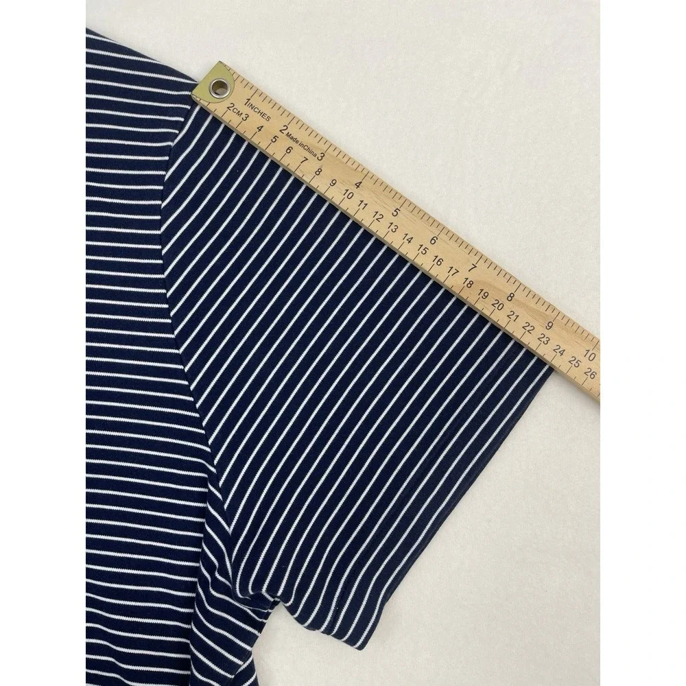 Polo Ralph Lauren Men's Navy/White Striped Short Sleeve Polo Shirt Size 2XL  EUC